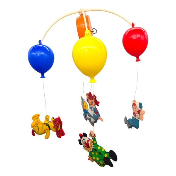 Dolly Toy Raggedy Ann & Andy Musical Mobile No. 613 Bobbs-Merrill 1980 Nursery - Picture 3 of 16